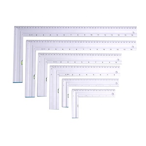 Règle carrée en alliage d'<span class=keywords><strong>aluminium</strong></span> à prix d'usine 6''/150mm, outil de mesure multifonctionnel de bureau DIY OEM, outil de travail du bois en forme de L à 90 degrés - Product Image 1