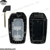 Coque de clé de voiture télécommandée à 2/3/4/5 boutons, coque de protection modifiée pour clés de véhicule d'origine Toyota RAV4