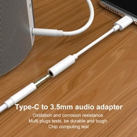 Adaptateur audio USB Type C vers 3.5mm Version numérique Adaptateur audio Type-c avec puces DAC Adaptateur de prise audio Type C vers 3.5mm