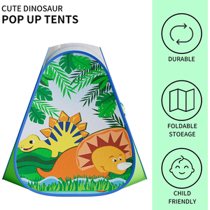 Tente de jeu pliable pour enfants, maison de jeu pour filles et garçons, cadeau pour enfants, <span class=keywords><strong>dinosaure</strong></span>, maison de jeu pliable pour enfants, intérieur et extérieur - Product Image 5