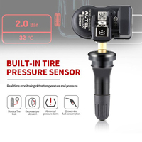 Capteur TPMS universel programmable 2 en 1 Autel MX-Sensor 315 MHz + 433 MHz, en caoutchouc, niveau OE, système de surveillance de la pression des pneus