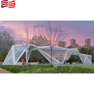 Giardino Gazebo parasole Villa all'aperto galleria d'arte durevole aeronautica in alluminio tetto in lamiera artigianale - Product Image 6