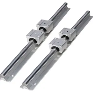 SBR12 SBR16 SBR20 SBR25 Carril de guía de movimiento lineal de aluminio Cojinete de bloque deslizante de guía lineal para máquina CNC