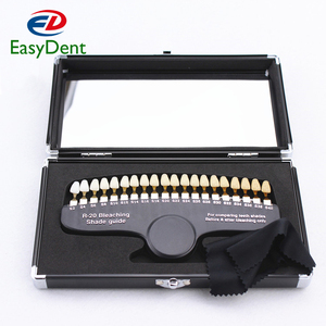 Teeth Whitening Color Palette Dental Teeth Whitening Clinic Shade Guide 20 Colors <strong>Denture</strong> Shade Guide Comparison <strong>Plate</strong> - Product Image 1