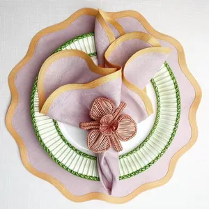 日常使用餐巾纸100% 棉垫完美的粉色和橙色100% 棉垫