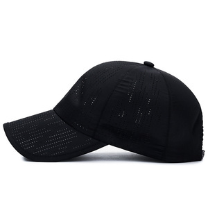 Breathable Laser Perforated Baseball Cap For <b>Men</b> Women Quick Dry <b>Sun</b> <b>Hat</b> Sports Travel Adult Cotton Net Cap - Product Image 2