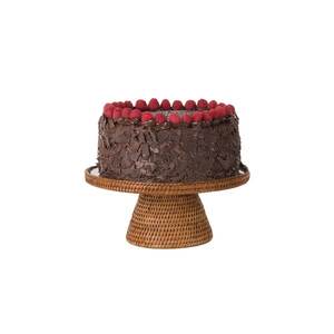 แท่นวางเค้กเอเวอร์ราร์ดพร้อมแท่นวางเค้กพื้นผิวขัดเงาทำจากไม้รูปทรงกลม - Product Image 1