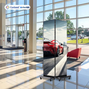 מסך וידאו קיר לד Canbest P2.5 Gob, תצוגת לד מתקפלת משולשת דקה במיוחד, מעמד לתצוגת באנר לד, מסך אנכי. - Product Image 1