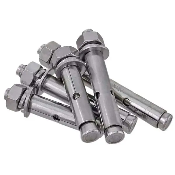 China manufacture 304 316 Stainless Steel External Hex Hexagon Expansion Screw Sleeve Concrete Anchor Bolts for Racking Systems