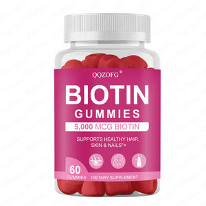 Gomitas de Biotina con Etiqueta Personalizada, <span class=keywords><strong>500</strong></span> <span class=keywords><strong>MCG</strong></span> de Biotina con Aceite de Coco Puro, Apoya la Salud del Cabello, la Piel y las Uñas, 60 Unidades - Product Image 2