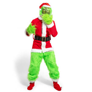 Costume de Noël en peluche de <span class=keywords><strong>grande</strong></span> <span class=keywords><strong>taille</strong></span> de haute qualité + masque pour adulte - Product Image 3