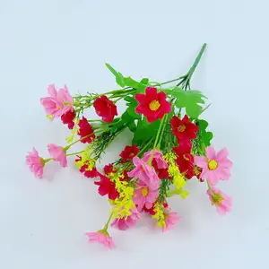 Фабрика Му, оптовая продажа, нордические Цветочные маленькие ромашки, шелковые цветы, маленькие свежие, витрины для гостиной, искусственные цветы