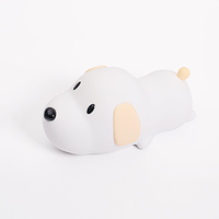 Lampe de nuit en silicone en forme d'animal, lampe LED pour enfants, toucher doux, intensité réglable, idée cadeau