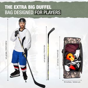 Échantillon gratuit Logo personnalisé et couleur Sacs pour équipement de hockey Rangement de matériel de sport Sac de voyage pour hockey sur glace Sac à dos de transport pour la salle de sport - Product Image 3