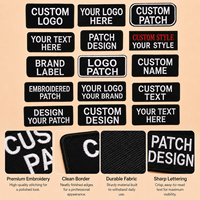Écussons thermocollants certifiés pour textiles, badges brodés, lettres 3D, patchs brodés personnalisés avec votre logo