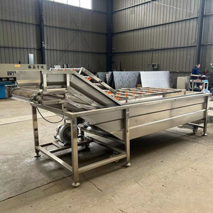 Machine à laver industrielle à bulles de fruits et légumes/équipement de nettoyage grande machine à laver automatique commerciale continue de feuilles - Product Image 6