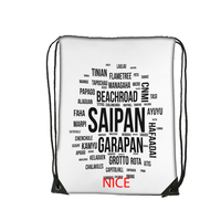 Sac de sport personnalisé style Saipan avec motif éclaboussures, sac à cordon en tissu durable pour la ville, les activités de plein air et les trajets quotidiens