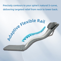 Tapis de massage flexible sur rail, pliable, chauffant, pétrissant, Shiatsu pour le mal de dos, usage domestique et professionnel, vente en gros, personnalisable