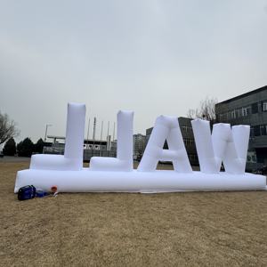 Mur de lettres gonflables géantes, alphabet personnalisé avec design de ballons lumineux LED, imperméable pour une utilisation en extérieur - Product Image 4