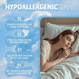 Bandes nasales anti-ronflement (60 unités) – Débloque les voies respiratoires, améliore le sommeil, anti-ronflement, résistantes à la transpiration, patchs hautement adhésifs, doux pour la peau - Product Image 4