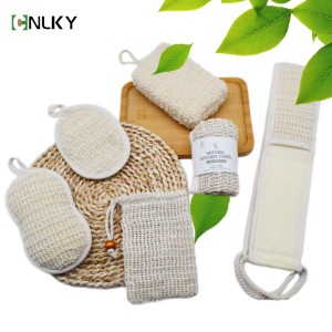 100% naturel Luffa et tissu éponge matériaux <span class=keywords><strong>Loofa</strong></span> /Sisal/coton chanvre tampons corps épurateur corps éponge - Product Image 2