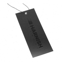 Étiquettes volantes personnalisées pour vêtements, étiquettes blanches avec logo estampé à chaud or, pour jeans et vêtements
