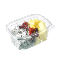 Barquette alimentaire jetable en PET |   Boîte à salade froide transparente de 750/1000/1200 ml |    -20 ℃ ~60 ℃ Conteneur alimentaire en plastique jetable