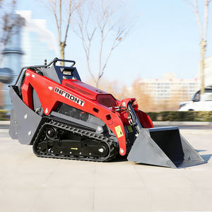 Livraison Gratuite Mini-Chargeuse sur Pneus INFRONT 1 Tonne (1000 kg) avec Godet Étroit de 820 mm - Product Image 3