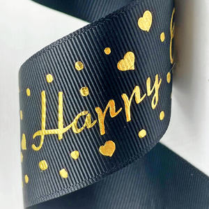 カスタム38MM印刷ブランド名ロゴラベル印刷サービス100% ポリエステル/100% コットンウェビング - Product Image 1