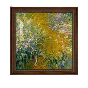 Impression rétro américaine Monet Water Lily Sunrise, peinture décorative encadrée pour hôtel, salon, véranda, décoration intérieure - Product Image 3