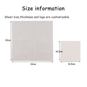 कस्टम थोक सफेद 2 प्लाई कुंवारी लकड़ी नैपकिन पेपर डिनर नैपकिन ऊतक नैपकिन ऊतक नैपकिन सेरवाइट्स - Product Image 2