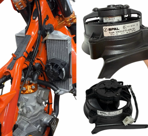Ventilador SPAL para Tanque de Agua KTM Husqvarna GASGAS, Apto para Modelos 17-26 - Product Image 1