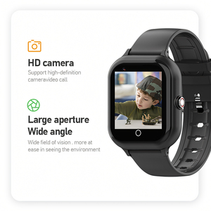 Không thấm nước LCD hiển thị ngủ Nhiệt kế 4 gam trẻ em thông minh đồng hồ GPS Tracker Vòng đeo tay Tracker <span class=keywords><strong>Android</strong></span> cho trẻ em của trò chơi - Product Image 5