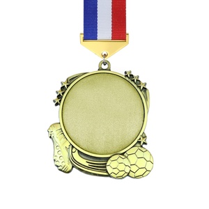 Medallas al por mayor baratas con cintas, medallas de oro de la Liga de Campeones, placas de premio en blanco, medallas deportivas de metal con diseño personalizado - Product Image 4