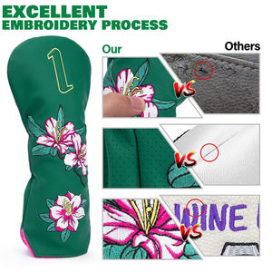 Fundas para Palos de Golf con Diseño del Fabricante, Logotipo Bordado, Fundas de Cuero PU Personalizadas - Product Image 2