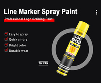 Peinture en spray professionnelle FIBSHIELD 750 ml pour marquage de lignes |   Application facile, séchage rapide à l'air, haute visibilité et tenue longue durée