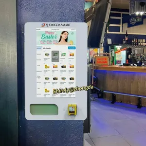 Yaş doğrulama duvar otomatı için akıllı Mini süpermarket tüketici akıllı ödeme otomat makinesi