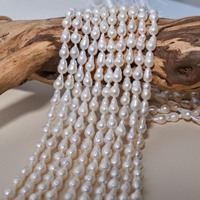 Perles d'eau douce Edison baroques miniatures de 10 mm, de qualité AAA, de couleur blanche, métalliques, en vrac, pour bracelet, bijoux