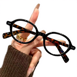 2025新着香港スタイルレトロクラシックソリッドフルリム耐久性のある目の保護読書メガネフレーム大人用ユニセックス - Product Image 3