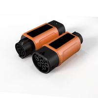 Adaptateur de charge EV compact et portable de type 1 à type 2 de 190 mm, gain de place, à emporter en voiture, convertisseur AC 7 kW 230 V pour les voyages