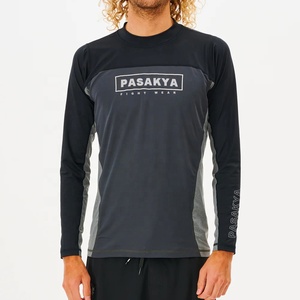 カスタムロゴ高品質卸売無地柔術フィットネス水着プリント長袖MMAメンズBjj RashGuard - Product Image 5