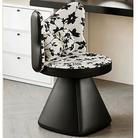 Chaise spécialisée pour coiffeuse et table de maquillage, style antique et luxueux haut de gamme, avec papillon rotatif dans la chambre