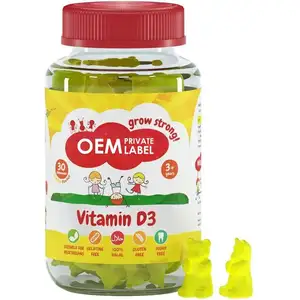 Đầy đủ phổ vitamin Gummies cho xương răng cơ bắp và miễn dịch sức khỏe: Tùy chỉnh thêm sức mạnh Vitamin D3 5000 IU (125mcg)