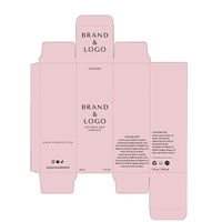 Boîtes en carton pliables écologiques recyclables personnalisées, imprimées en offset, emballages carrés pour cosmétiques et soins de la peau, logo personnalisé, sérum