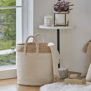 <span class=keywords><strong>Panier</strong></span> de rangement en rotin <span class=keywords><strong>pour</strong></span> décoration de jardin, piscine, prix bas, tressé, <span class=keywords><strong>pour</strong></span> <span class=keywords><strong>chat</strong></span>, extra large, avec couvercle, ustensiles, tissu, paniers robustes - Product Image 4