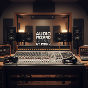 Camiseta promocional de Audio Wizard at Work para técnicos de sonido - Product Image 3