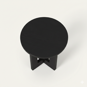 Table d'appoint ronde en teck Emma pour hôtel - Product Image 5