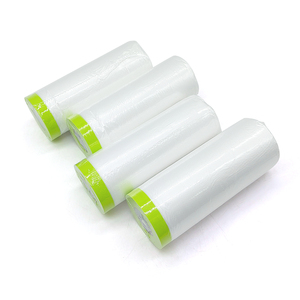 Pellicola in Plastica HDPE 180cm*30m 0.9C per Decorazione, Pellicola Protettiva in Vinile con Nastro Verde Washi per Pittura - Product Image 2