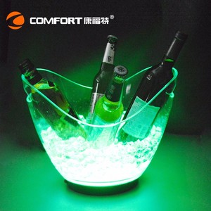 Bandejas Transparentes de Plástico PP para Bebidas, Enfriador de Vino con Forma de Bote de 7L con Asas - Product Image 2