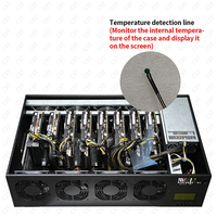 New Products Used at Home 4u Rackmount Server case 2000w 2500w Psu Gpu Server case with 8 Fans